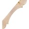 Ekena Millwork 5 1/2"W x 34"D x 40"H Olympic Smooth Knee Brace, Douglas Fir BRC06X34X40OLY00SDF - alternate 3